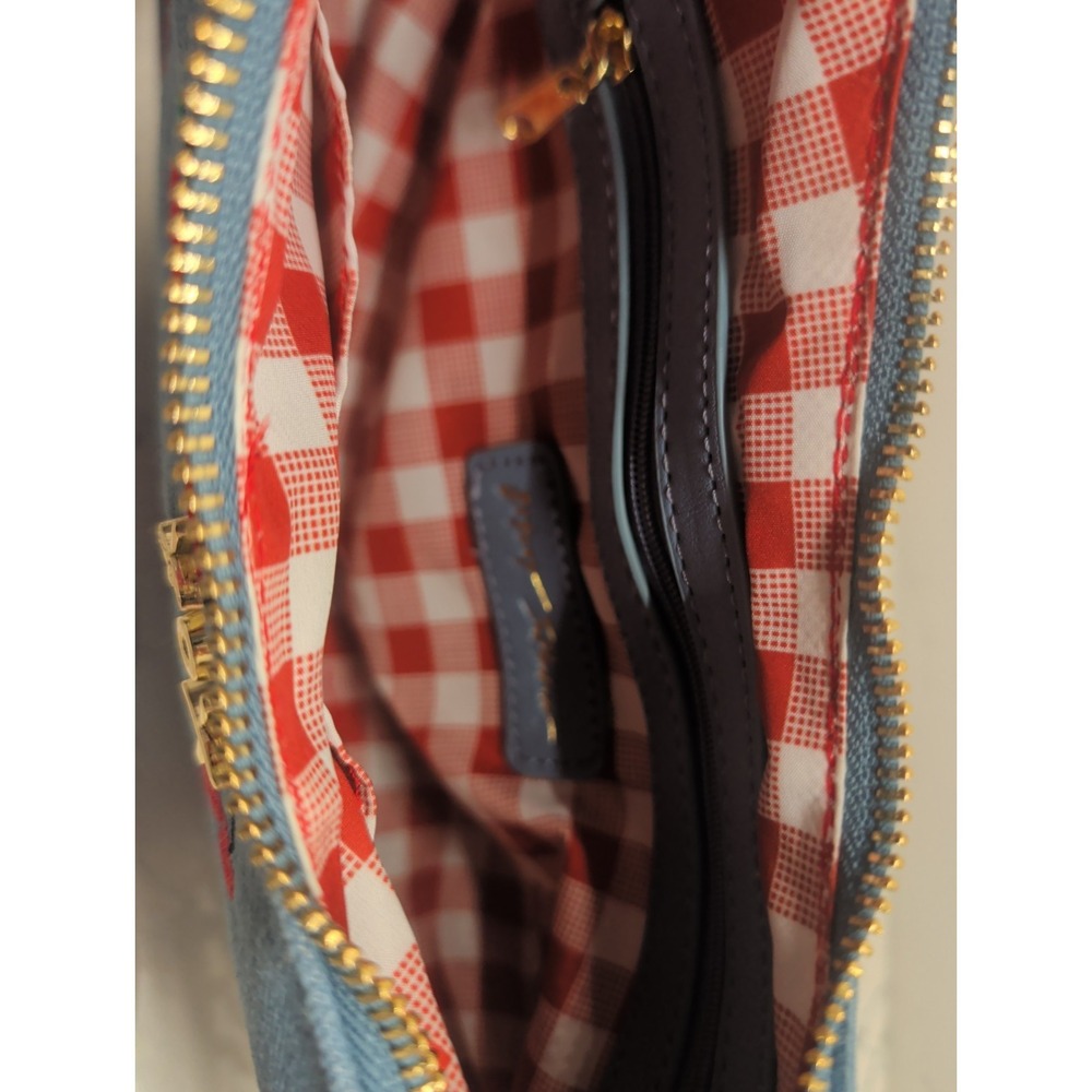 Betsey Johnson Light Denim XONORTHY Cherry Shoulder Bag with Gold Hardware NWT - Picture 5 of 5